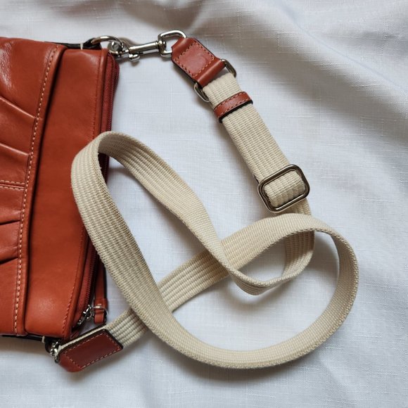 Coach Orange Leather Crossbody Bag - Picture 9 of 13